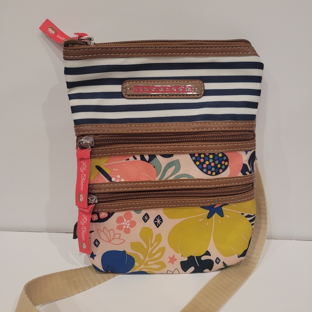 Lily Bloom Crossbody Shoulder Purse Travel Small Colorful Women's Bag Used